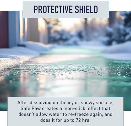 Safe Paw Pet-Safe Ice Melt, Salt & Chloride-Free Deicer, 35 Lbs | Non-Corrosive, Dog-Friendly Snow Melter for Concrete, Wood Decks
