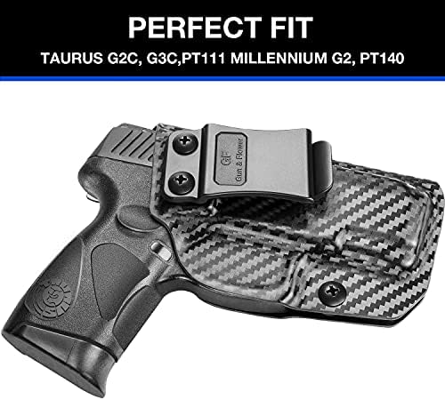 Taurus G2C & G3C Polymer IWB Holster Concealed Carry | Adj. Cant & Retention | Inside Waistband | Compatible with Taurus G3C/ G2C/ G2S/ PT111/ PT140