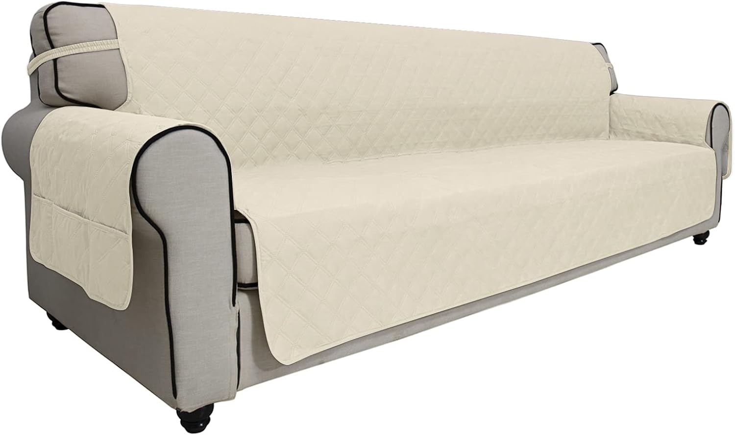 Easy-Going Waterproof Non-Slip Couch Cover, Small Recliner, Chocolate