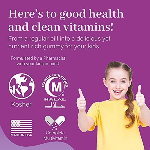 Salaam Nutritionals - Multivitamins, Multivitamins for Kids, Gummy Vitamins with 13 Essential Vitamins + Minerals, Bone and Immunity Support, 90 Count, 1 Pack