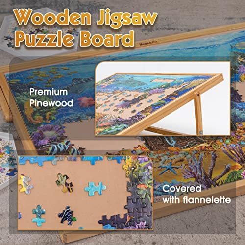 Becko US 1000 Piece Tilting Puzzle Board, Adjustable Puzzle Table