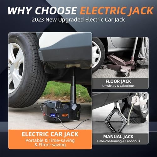 STANDTALL Electric Car Jack 5 Ton 12V Hydraulic Jack, Built-in Inflator