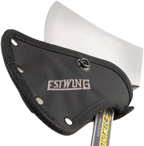 ESTWING Sportsman's Axe - 14" USA Made Special Edition Camping Hatchet with Forged Steel Construction & Genuine Leather Grip - E24ASEA | Made in USA, Outdoor Versatility, Genuine Leather Grip, Forged In One Piece, Heavy Duty Sheath