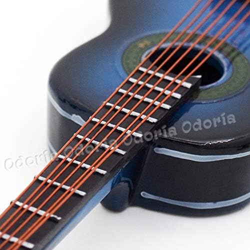 Odoria 1/12 Miniature Guitar Dollhouse Musical Instruments Accessories, Blue