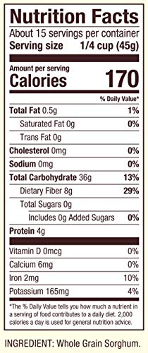 Bob's Red Mill Sorghum Grain, 24oz (Pack of 4) - Whole Grain, Vegan, Kosher