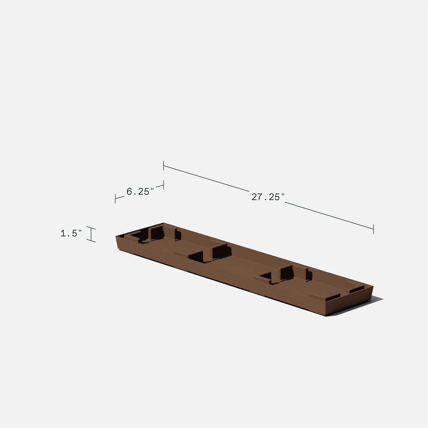 Veradek Pure Series Midori Planter - Wide Outdoor Planter | Made From Durable Plastic With Pre-Drilled Drainage Holes. Modern Porch/Patio Décor for Plants, Flowers and Herbs