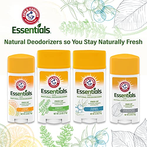 Arm & Hammer Essentials? Deodorant Unscented - 2.5 oz - 2pc