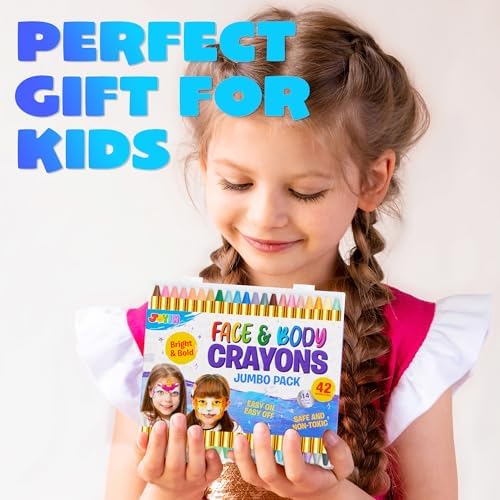 42PCS Face and Body Paint Crayons