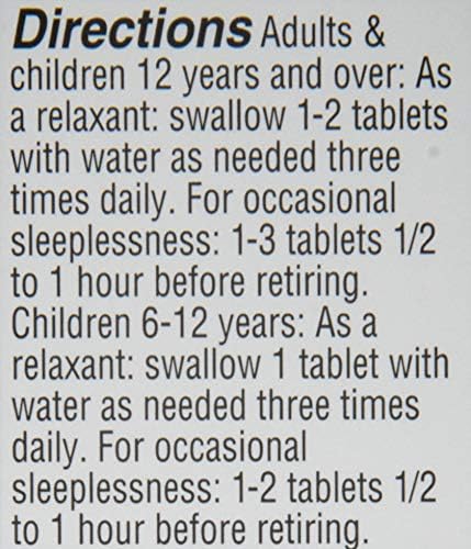 Hyland's Calms Forte' Sleep Aid Tablets, Natural Relief of Nervous Tension and Occasional Sleeplessness, 100 Count (Pack of 2)
