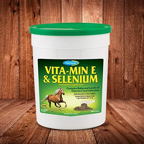 Farnam Vita-Min E & Selenium Antioxidant Supplement for Horses, 3 lb
