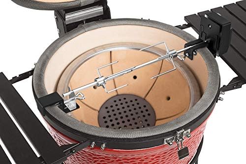 Skyflame Stainless Steel Rotisserie Kit with Heavy Duty Motor