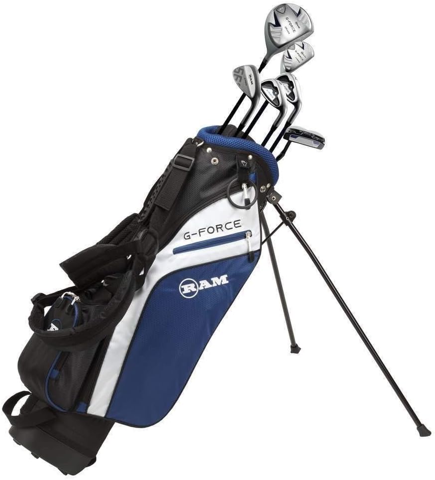 Ram Golf Junior G-Force Boys Right Hand Golf Clubs Set with Bag