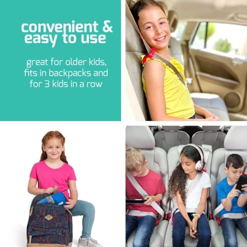 New Mifold Comfort Grab-and-go Car Backless Booster Seat-Compact and Portable for Every Day, Carpooling, Travel, Charcoal Grey