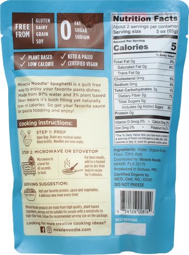 Miracle Noodle, Noodle Ready Spaghetti Style, 7 Ounce