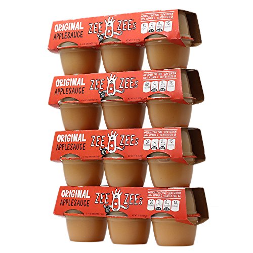 Zee Zees Mango Peach Applesauce Cups, Unsweetened, All Natural, No Sugar Added, 4 oz Cups, 24 pack