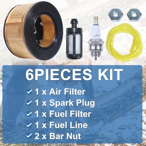 Air Filter Fuel Line Bar Nut Kit for Stihl MS261 MS271 MS291 MS311 Chainsaw