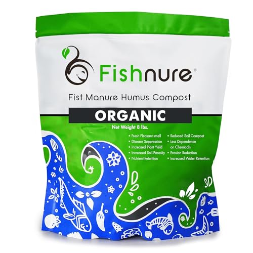 Fishnure - Humus Fish Compost Fertilizer for Indoor Plants, Outdoor Houseplant Fertilizer Supports Natural Production of Plant Food for Houseplants