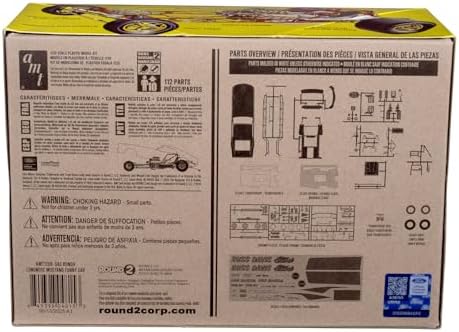 AMT 1969 Ford Mustang Long Nose Funny Car Gas Ronda 1:25 Scale Model Kit