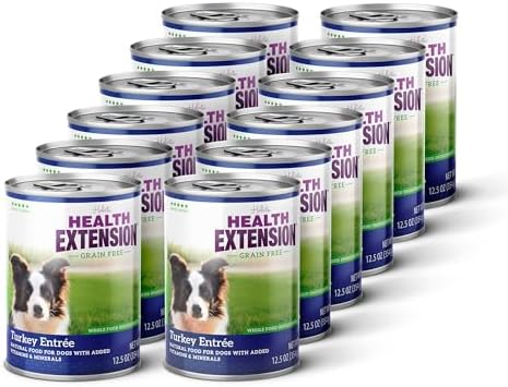 Health Extension Lamb Entrée Wet Dog Food, 12.5 oz – Protein-Rich Recipe, Hydration Support, Ideal for Sensitive Stomachs (Case of 12 Cans)