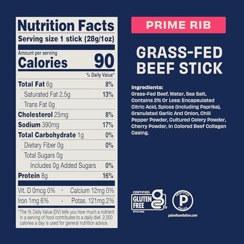 Archer Jerky Beef Sticks, Original, Grass-Fed, Gluten Free - 1 Oz, 18 Pack