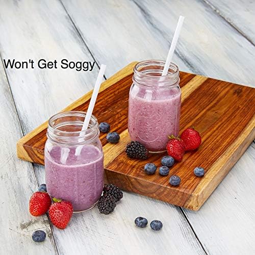 Compostable Drinking Straws - Bulk Pack of 300