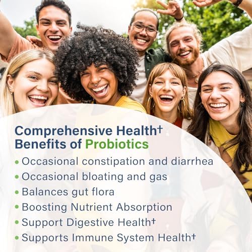 Probiotics for Women and Men, Probiotic + Prebiotic Enzyme Formula for Gut
