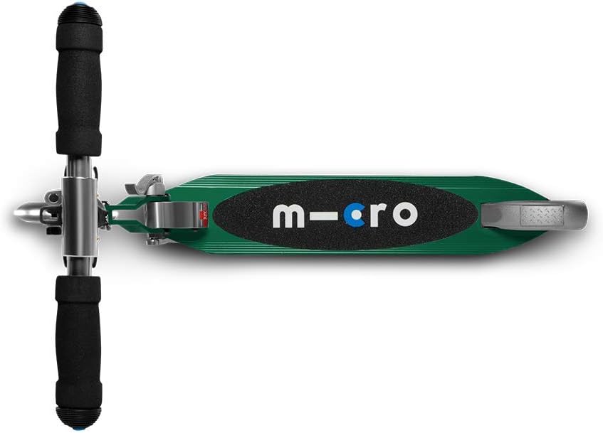 Micro Kickboard | Sprite Foldable LED Scooter for Ages 6+ | Children up to 220 lbs | 2 Wheel | Travel Ready | Adjustable T Bar | Smooth Ride