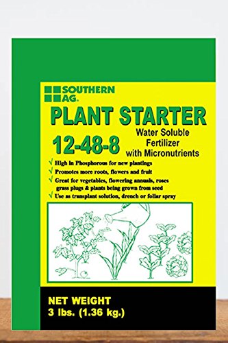 Southern Ag Plant Starter Soluble Fertilizer 12-48-8, 3 LB Size: 3 LB