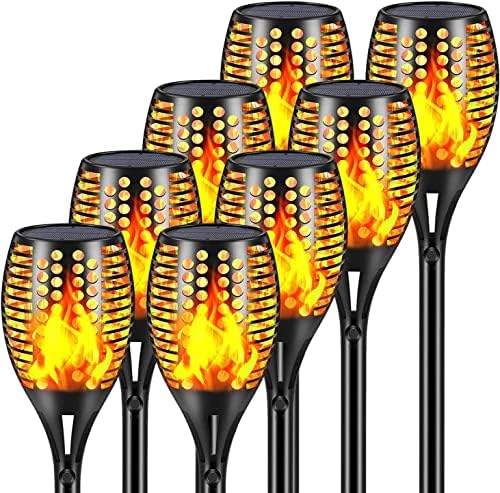 Aityvert Upgraded Larger Solar Torch Lights, Waterproof Outdoor Dancing Flames Light, Flickering Flames Garden Lights, Landscape Decoration Pathway Patio Lights 43" 96 LED (4 Pack)