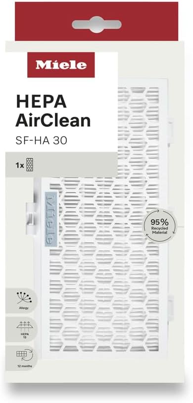 Miele HEPA AirClean Filter SF-HA 30 for Select Bagged Canister Vacuums