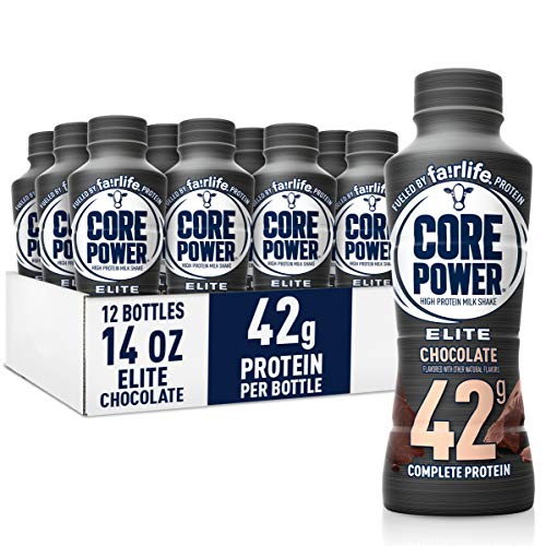 Core Power Fairlife Protein Milk Shakes for Workout Recovery (Chocolate, 14 Fl Oz
