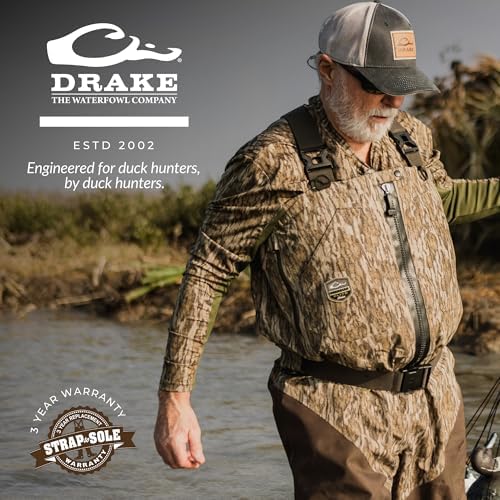 Drake Waterfowl Insulated Chest Wader, 125g Insulation Liner, 1200g Thinsulate Boots, Mens Chest Waders, Waterfowl Hunting