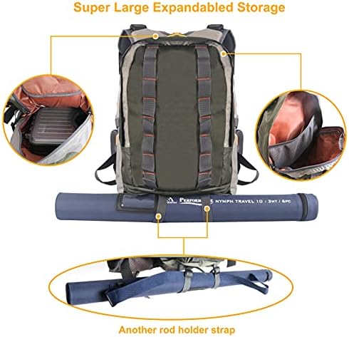 M MAXIMUMCATCH Maxcatch Fly Fishing Vest Pack for Men and Women Adjustable Outdoor Fishing (Vest/Sling Pack/Backpack)
