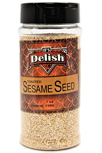 Gourmet Toasted Sesame Seeds by Its Delish, 9 Oz. Medium Jar