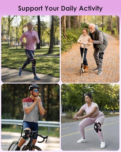 Lightweight Hinged Knee Brace for Meniscus Tear, Arthritis, ACL, MCL Pain – Adjustable 360° Wraparound Strap & Dual-Side Stabilizers for Maximum Knee Support & Injury or Surgery Recovery for Men and Women
