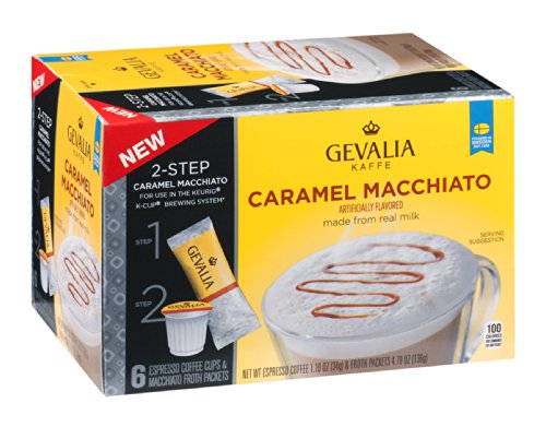 Gevalia K‐Cup® Coffee Pods & Froth Packets Kit, 6 ct, Cappuccino Espresso