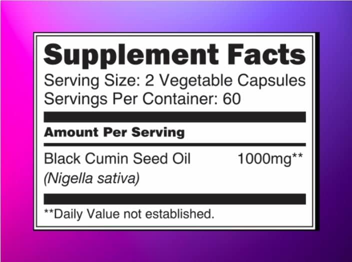 Black Seed Oil Capsules 1000mg - Premium Black Cumin Seed Oil Capsules - Black Seed Oil Liquid Pills - Virgin Cold Pressed Nigella Sativa Oil Pills