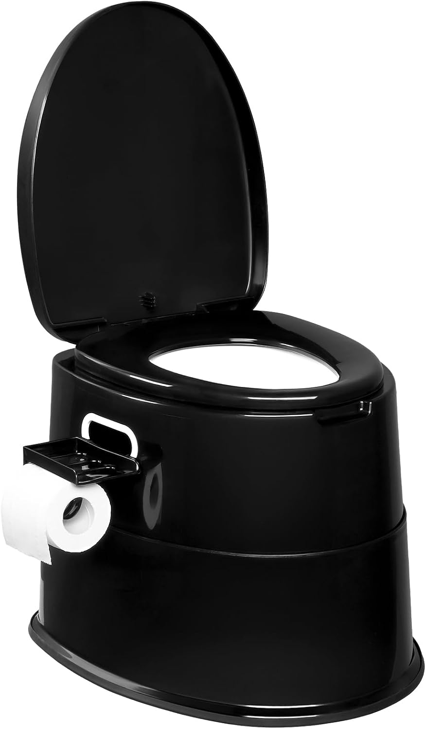 VINGLI Portable Toilet | Indoor Outdoor Commode w/Detachable Inner Bucket & Removable Paper Holder, Lightweight & Compact for Camping, Boat, Van