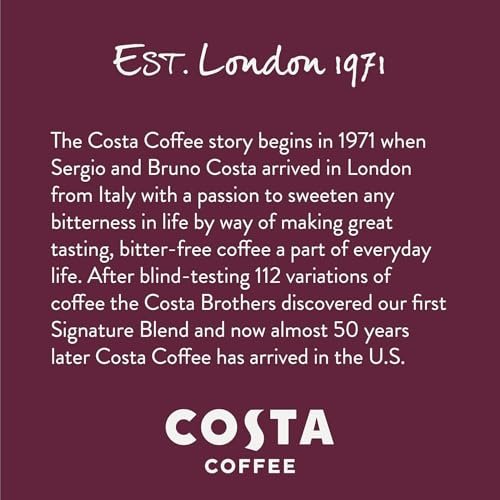 Costa Coffee Pods Medium Roast, Signature Blend, 10 Count