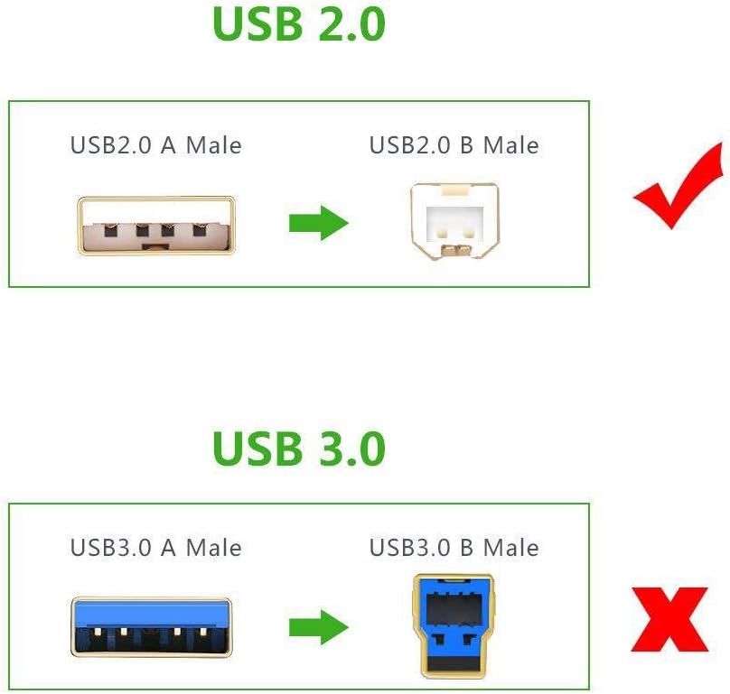 6ft USB Cable PC Laptop Cord Compatible with Pioneer TSP-16 Toraiz SP-16 Professional Studio Grade Sampler