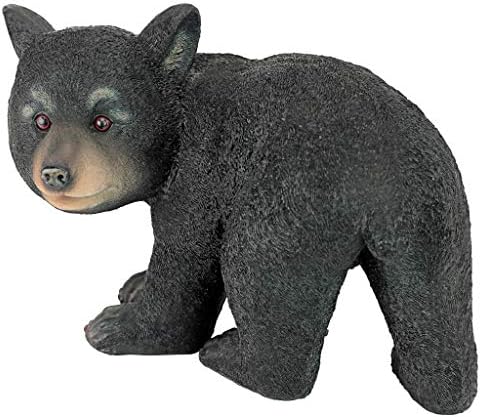 Design Toscano QM2594300 Roly-Poly Bear Cub Statue, Walking Bear,Full Color