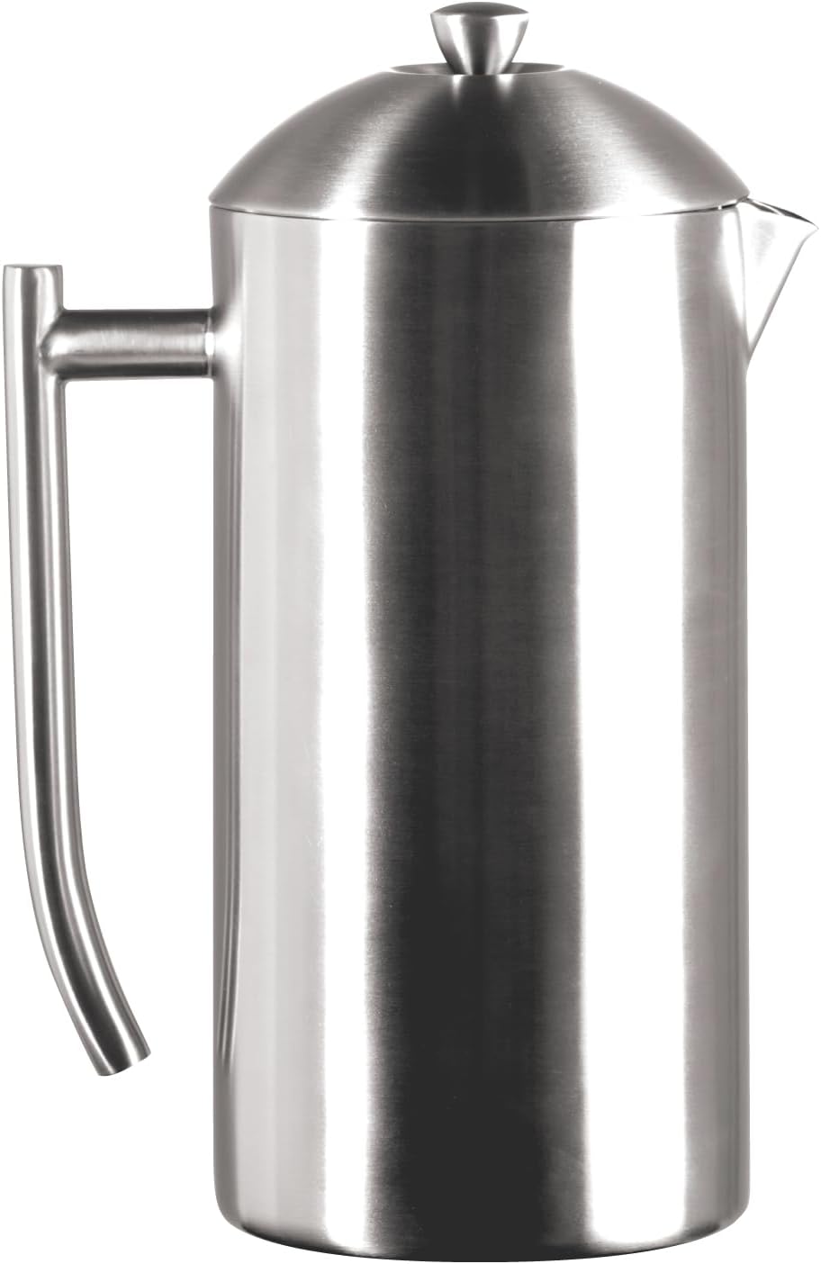 Frieling Double-Walled Stainless Steel French Press Coffee Maker - 36 oz Polished & Insulated Press Pot - Stainless Steel Coffee Maker