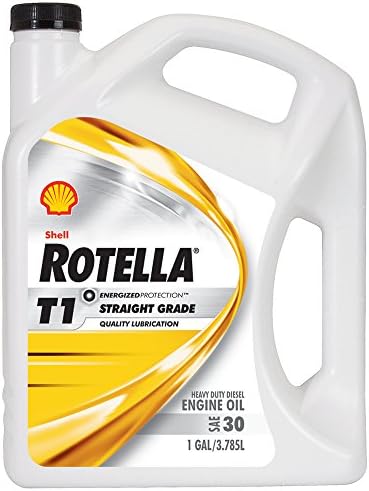 Shell Rotella 550019857-3PK T1 30 Heavy Duty Diesel Engine Oil (CF/CF-2) - 1 Gallon Jug Pack of 3