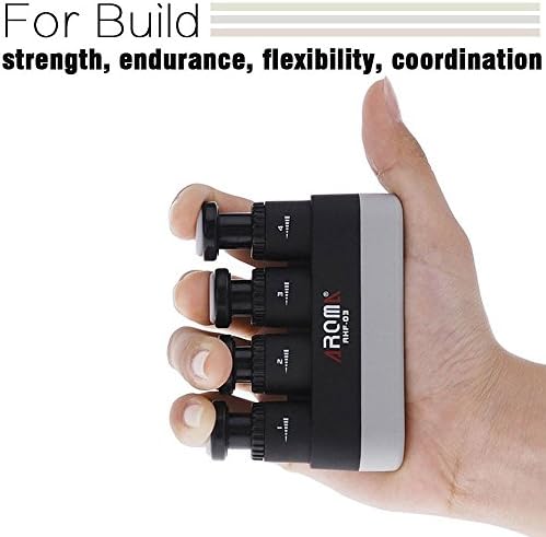 Finger Strengthener, 4 Tension Adjustable Hand Grip Exerciser Ergonomic Silicone Trainer for Guitar, Piano, Trigger Finger Training
