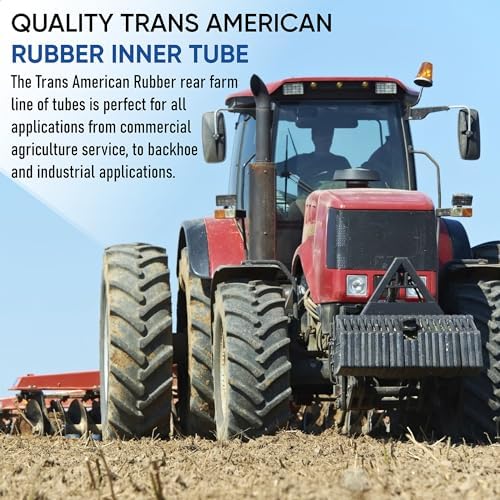 Trans American Rubber Tractor/Implement Inner Tube with TR-218A Valve Stem (11.2R-24/12.4R-24)
