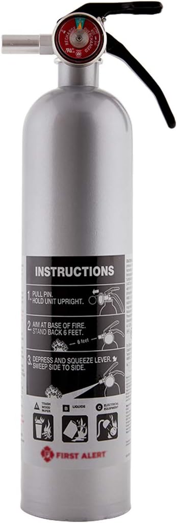 First Alert Fire Extinguisher, Standard Home Use | HOME1 UL RATED 1-A:10-B:C, Red 4-Pack