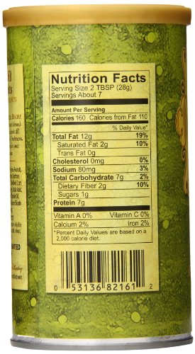 The Peanut Shop of Williamsburg Dill Pickle Flavored Peanuts, Extra Large Virginia Nuts, Gluten-Free - 9 Oz Tin