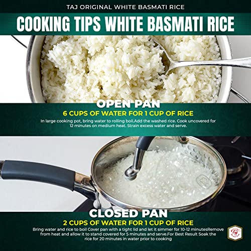 TAJ Gourmet Brown Basmati Rice, Naturally Aged, 10-Pounds