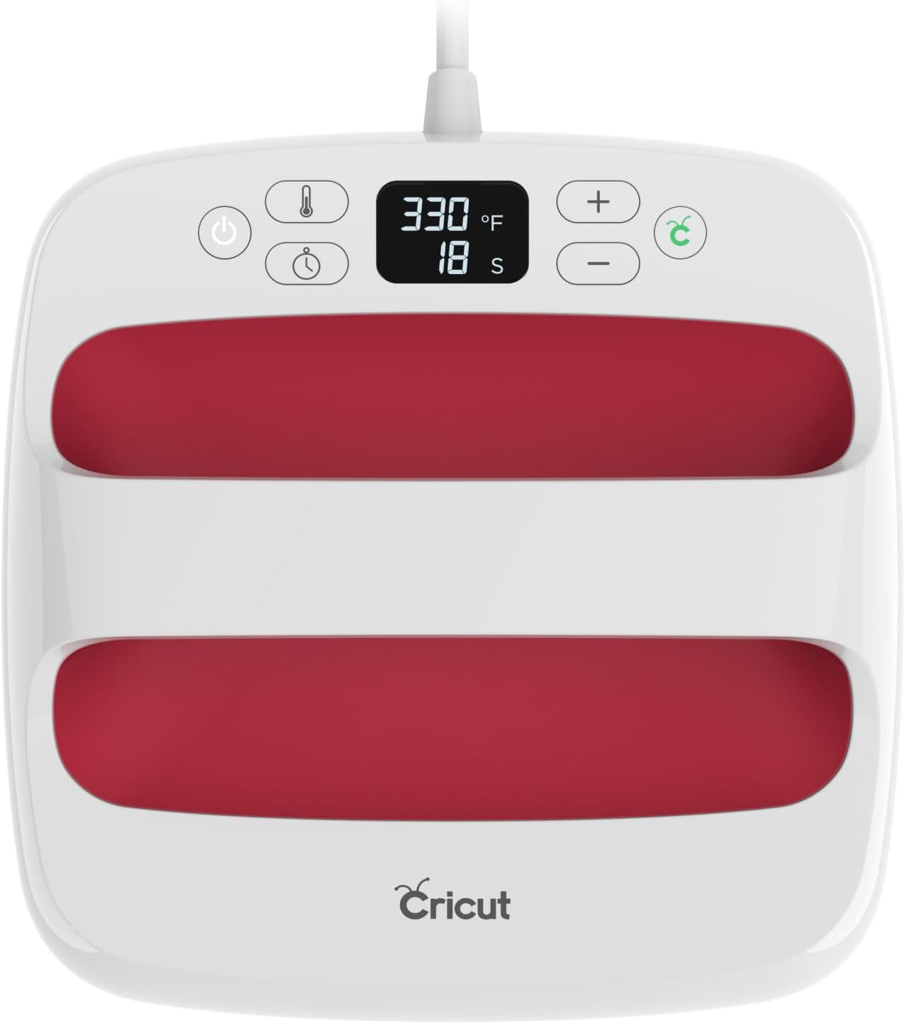 Cricut EasyPress 2-9 in x 9 in Heat Press - Heat Transfer Machine for T-Shirts, Tote Bags, Baby Clothes, Decor, & More - Easy to Use - Raspberry