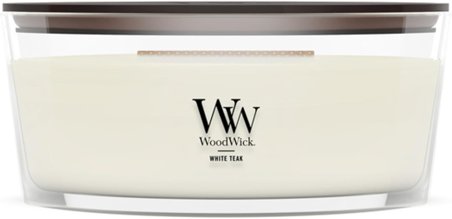 WoodWick Fireside Holiday Candle Gifts for Women and Men, 9.7 oz Medium Hourglass Candle with Crackling Wick
